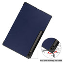 Samsung Galaxy Tab S10 Ultra Tri Fold PU Leather Case [Navy]