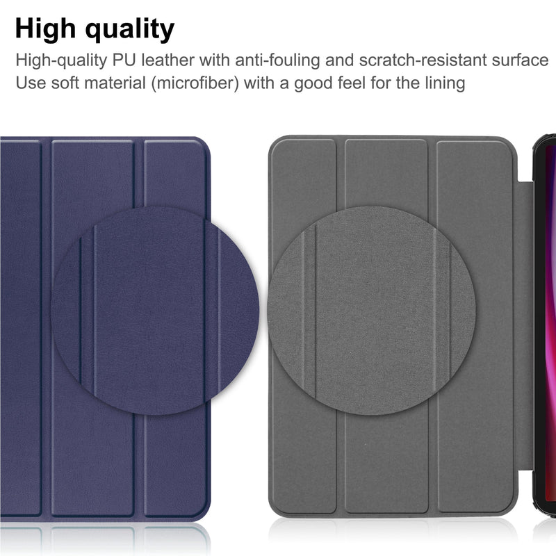 Samsung Galaxy Tab S10 Ultra Tri Fold PU Leather Case [Navy]