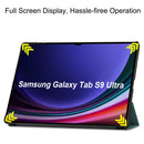 Samsung Galaxy Tab S10 Ultra Tri Fold PU Leather Case [Teal]