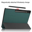Samsung Galaxy Tab S10 Ultra Tri Fold PU Leather Case [Teal]