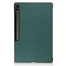 Samsung Galaxy Tab S10 Ultra Tri Fold PU Leather Case [Teal]