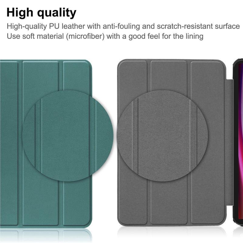 Samsung Galaxy Tab S10 Ultra Tri Fold PU Leather Case [Teal]