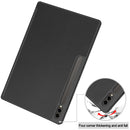 Samsung Galaxy Tab S10 Ultra Tri Fold Case with Pen Holder [Black]