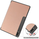 Samsung Galaxy Tab S10 Ultra Tri Fold Case with Pen Holder [RoseGold]