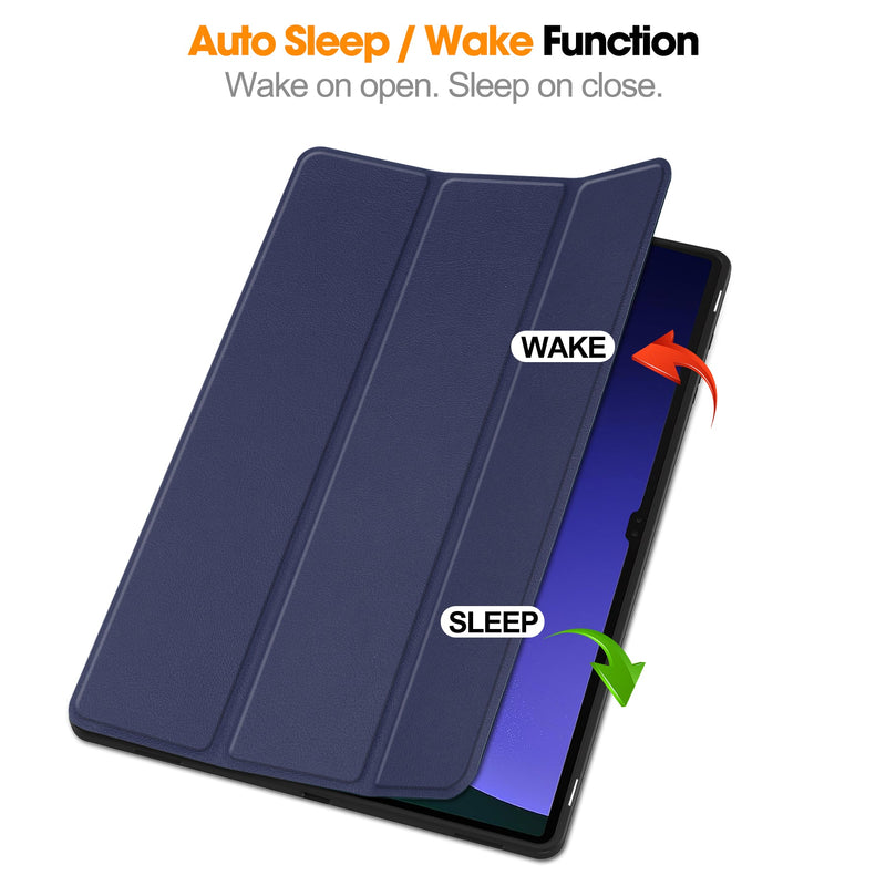 Samsung Galaxy Tab S10 Ultra Tri Fold Case with Pen Holder [Navy]