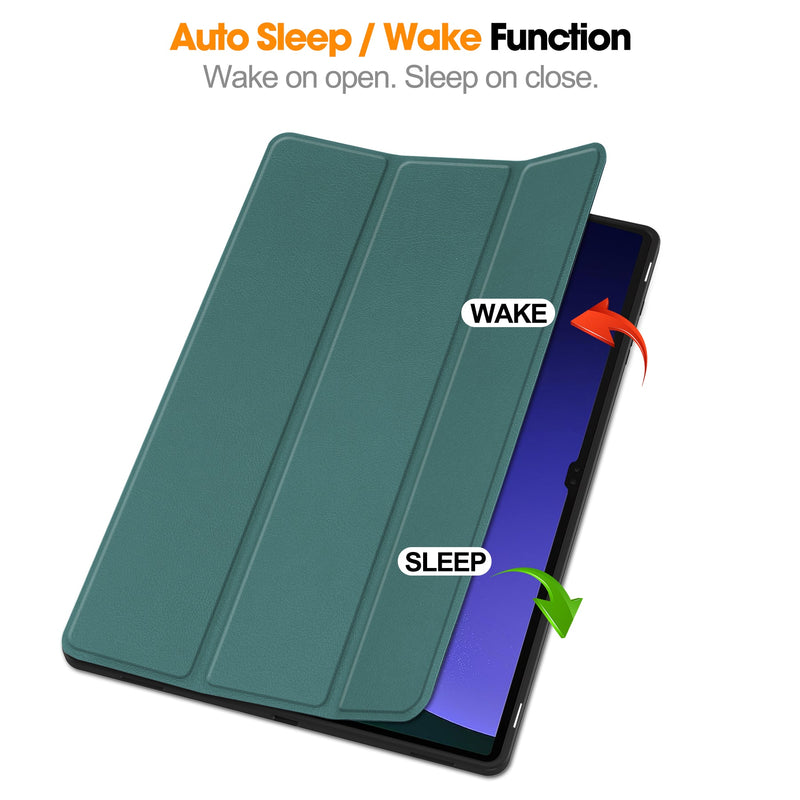 Samsung Galaxy Tab S10 Ultra Tri Fold Case with Pen Holder [Teal]