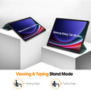 Samsung Galaxy Tab S10 Ultra Tri Fold Case with Pen Holder [Teal]