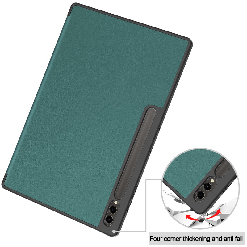 Samsung Galaxy Tab S10 Ultra Tri Fold Case with Pen Holder [Teal]