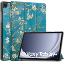 Samsung Galaxy Tab A11 Plus A11+ A9 Plus A9+ Designer Tri-fold PU Leather Stand Case PlumTree