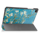 Samsung Galaxy Tab A11 Plus A11+ A9 Plus A9+ Designer Tri-fold PU Leather Stand Case PlumTree