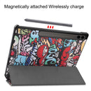 Samsung Galaxy Tab S10 Plus Designer Tri Fold Case [Graffiti]