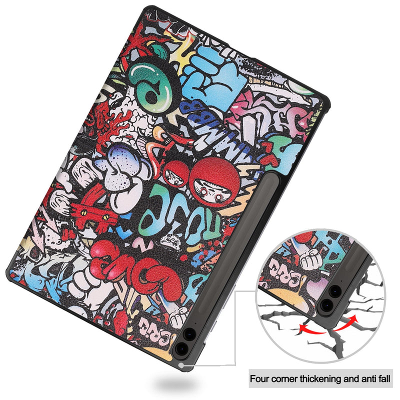 Samsung Galaxy Tab S10 Plus Designer Tri Fold Case [Graffiti]