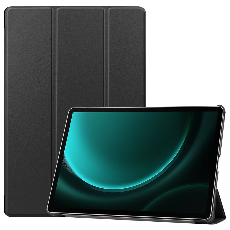 Samsung Galaxy Tab S10 Plus Tri Fold PU Leather Case [Black]