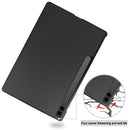 Samsung Galaxy Tab S10 Plus Tri Fold PU Leather Case [Black]