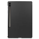 Samsung Galaxy Tab S10 Plus Tri Fold PU Leather Case [Black]