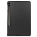Samsung Galaxy Tab S10 Plus Tri Fold PU Leather Case [Black]