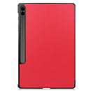 Samsung Galaxy Tab S10 Plus Tri Fold PU Leather Case [Red]