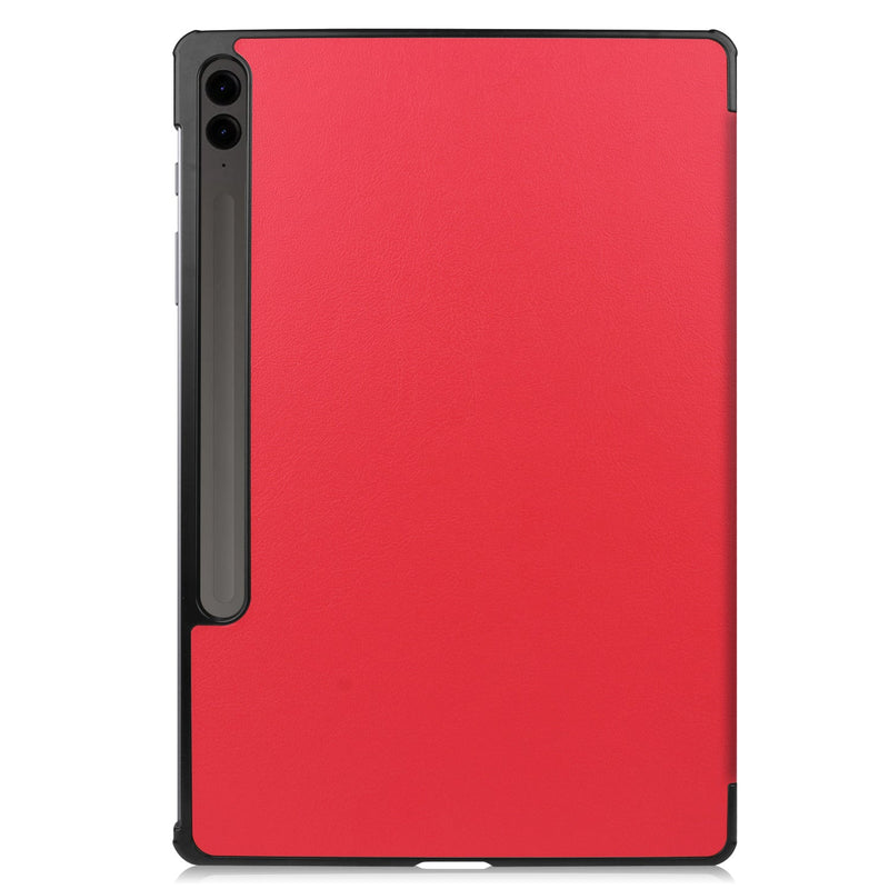 Samsung Galaxy Tab S10 Plus Tri Fold PU Leather Case [Red]