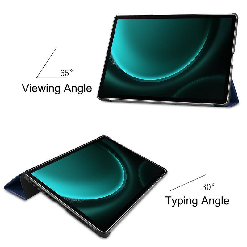 Samsung Galaxy Tab S10 Plus Tri Fold PU Leather Case [Navy]