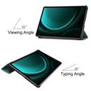 Samsung Galaxy Tab S10 Plus Tri Fold PU Leather Case [Teal]