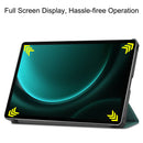 Samsung Galaxy Tab S10 Plus Tri Fold PU Leather Case [Teal]