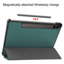 Samsung Galaxy Tab S10 Plus Tri Fold PU Leather Case [Teal]