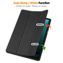 Samsung Galaxy Tab S10 Plus PU Leather Case with Pen Holder [Black]