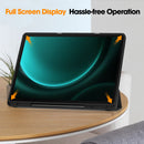 Samsung Galaxy Tab S10 Plus PU Leather Case with Pen Holder [Black]