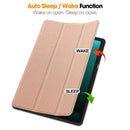 Samsung Galaxy Tab S10 Plus PU Leather Case with Pen Holder [RoseGold]