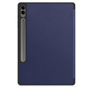 Samsung Galaxy Tab S10 Plus PU Leather Case with Pen Holder [Navy]