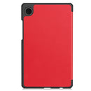 Samsung Galaxy Tab A11 A9 Tri-fold PU Leather Stand Case Red