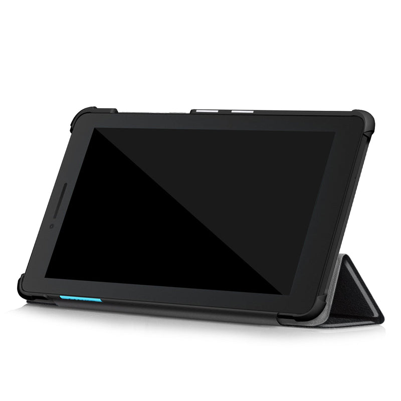 Lenovo Tab E7 TB-7104 Tri-Fold PU Case [Black]