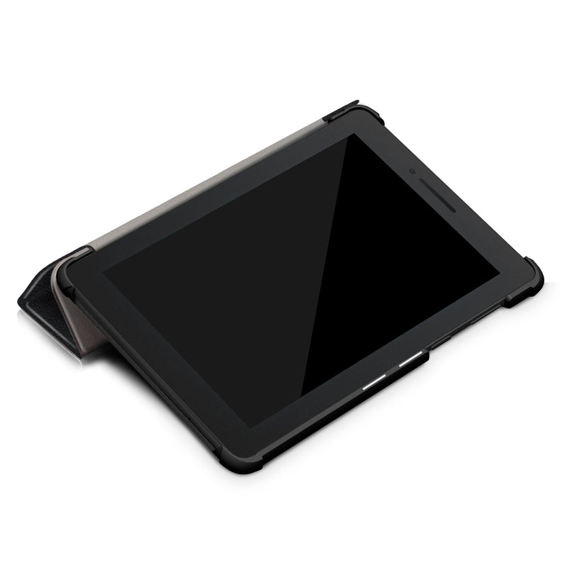 Lenovo Tab E7 TB-7104 Tri-Fold PU Case [Black]