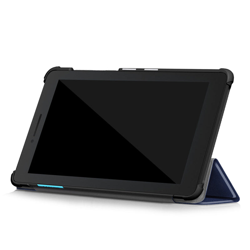 Lenovo Tab E7 TB-7104 Tri-Fold PU Case [Dark Blue]