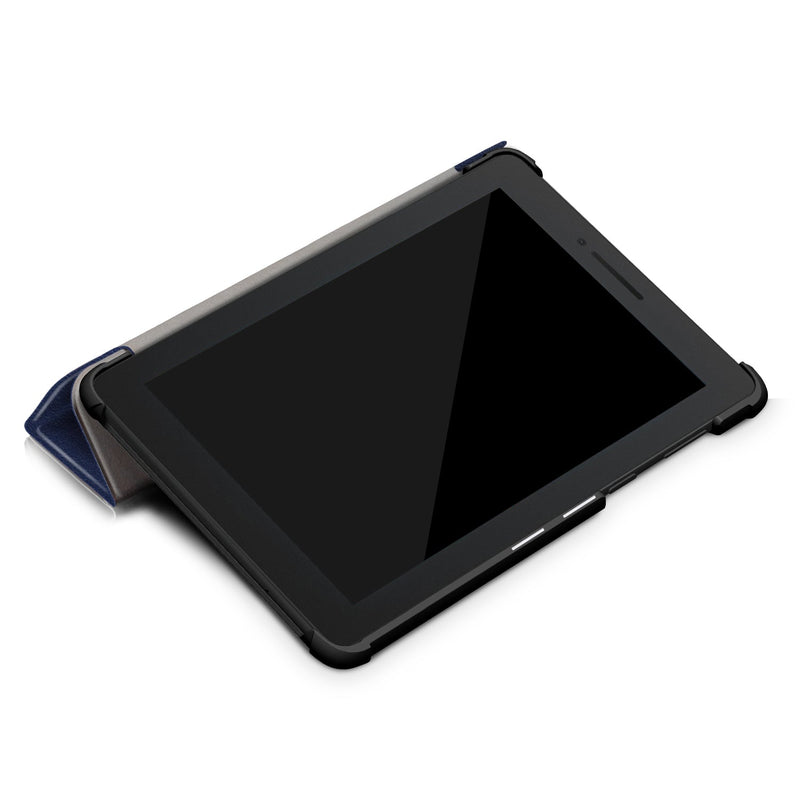 Lenovo Tab E7 TB-7104 Tri-Fold PU Case [Dark Blue]