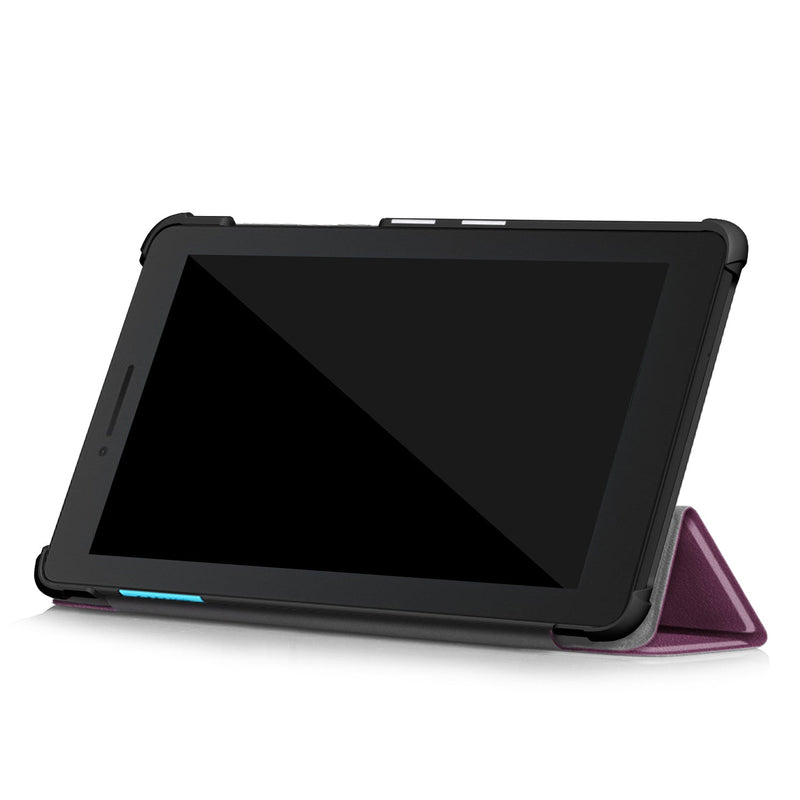 Lenovo Tab E7 TB-7104 Tri-Fold PU Case [Purple]