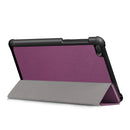 Lenovo Tab E7 TB-7104 Tri-Fold PU Case [Purple]