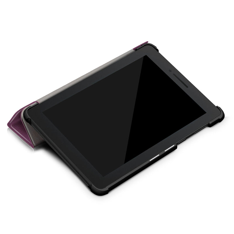 Lenovo Tab E7 TB-7104 Tri-Fold PU Case [Purple]
