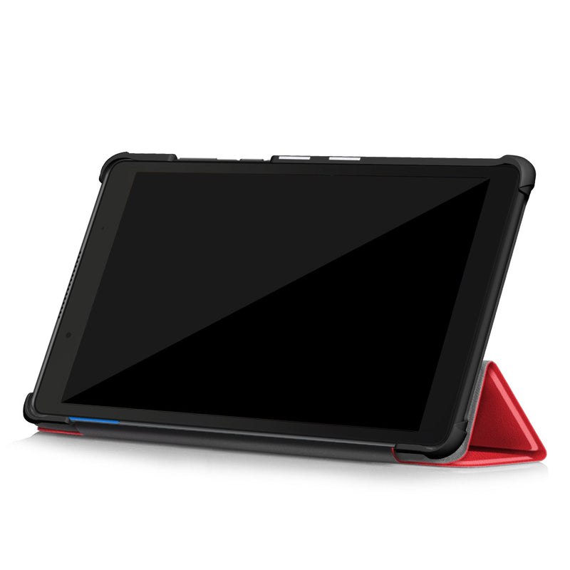 Lenovo Tab E8 TB-8304 Tri-Fold PU Case [Red]
