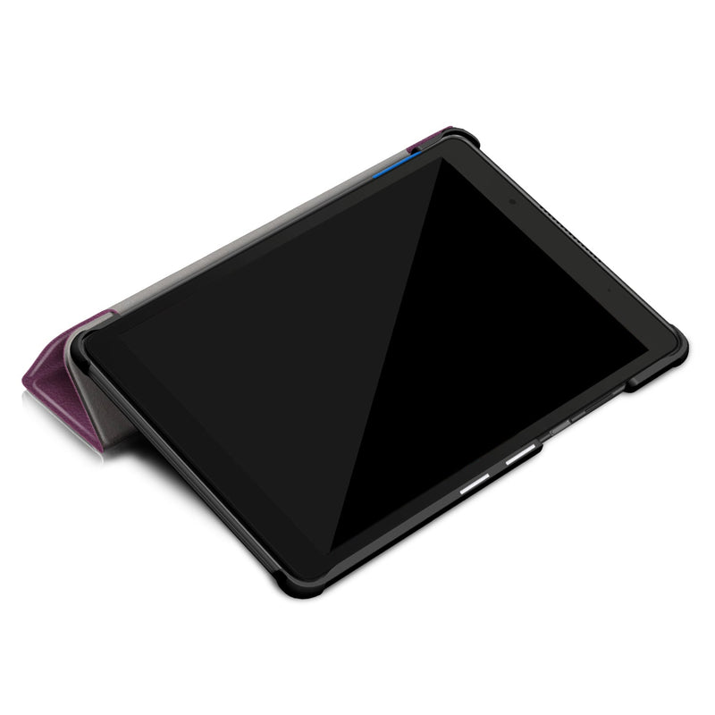 Lenovo Tab E8 TB-8304 Tri-Fold PU Case [Purple]