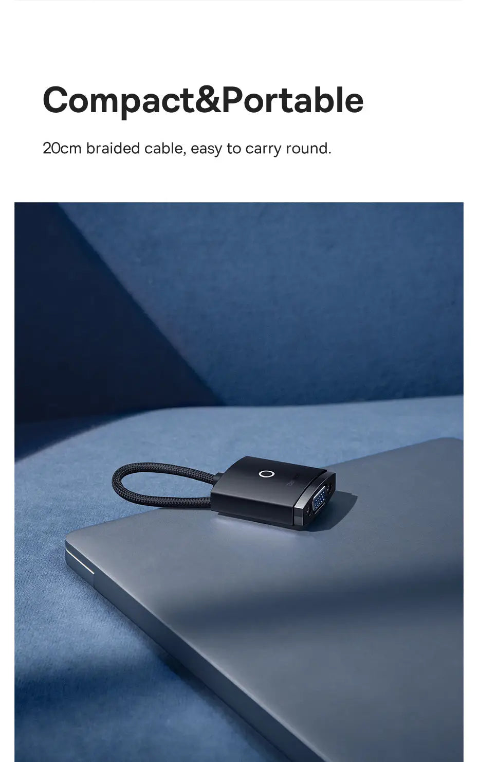 HDMI to VGA Cable Adapter for Laptop Switch PS4 PS5