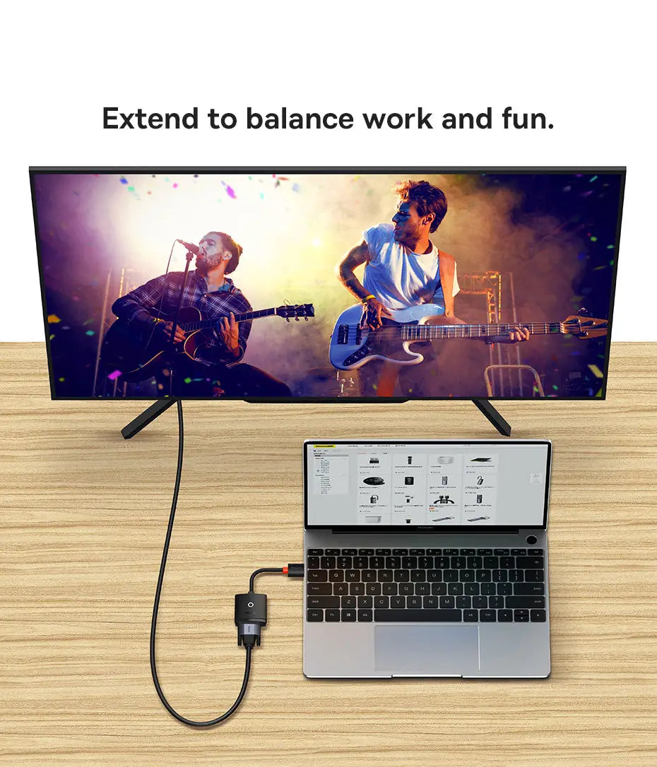 HDMI to VGA Cable Adapter for Laptop Switch PS4 PS5