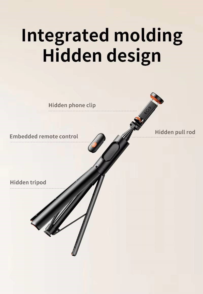 Portable One-Click Pop-Up Selfie Stick Tripod