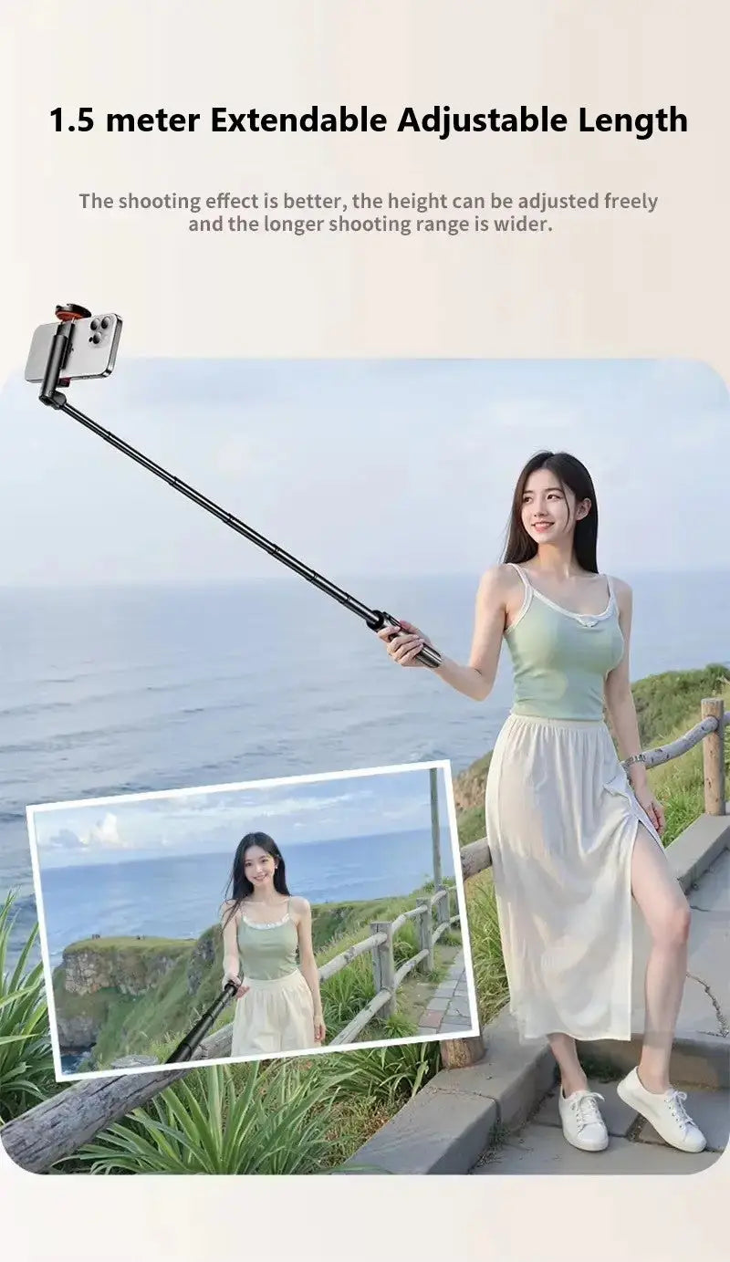 Portable One-Click Pop-Up Selfie Stick Tripod