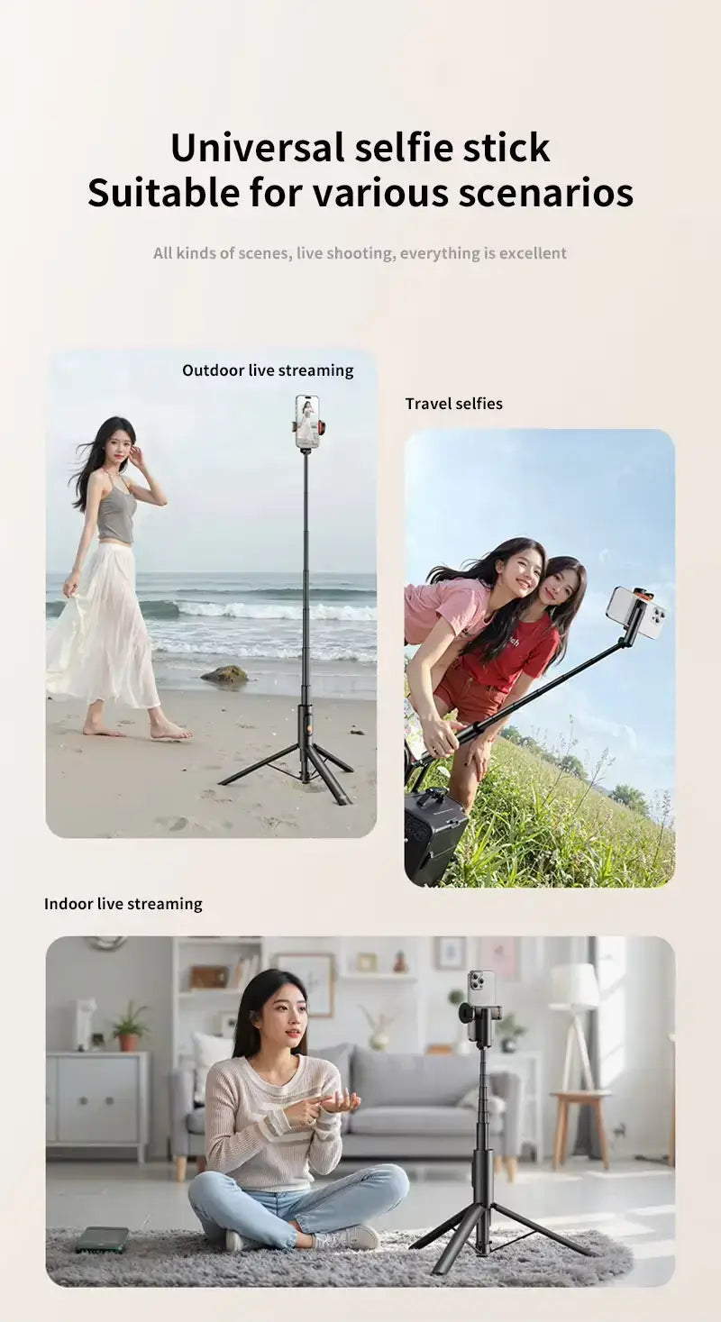 Portable One-Click Pop-Up Selfie Stick Tripod