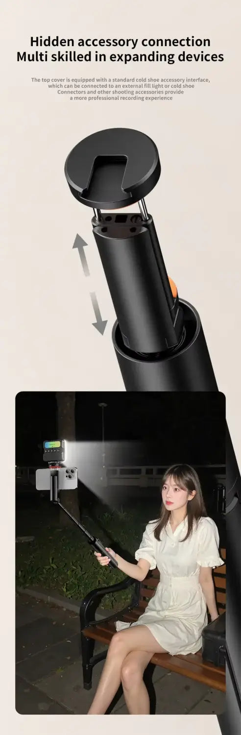 Portable One-Click Pop-Up Selfie Stick Tripod