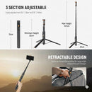 Portable One-Click Pop-Up Selfie Stick Tripod with Bluetooth Remote