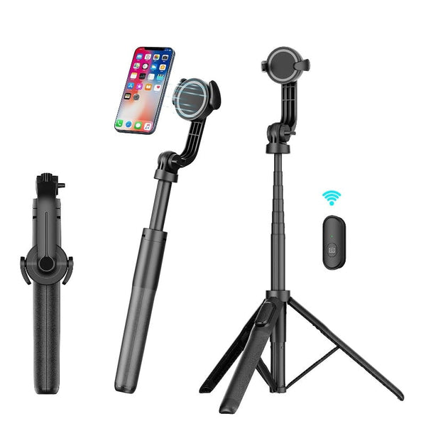 MagSafe Magnetic/Clip Selfie Stick Tripod with Remote – 1.5m Max
