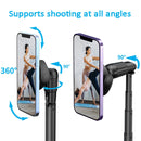 MagSafe Magnetic/Clamp Selfie Stick Tripod with Remote up to 1.5m