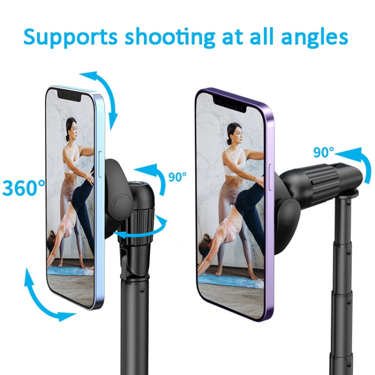 MagSafe Magnetic/Clamp Selfie Stick Tripod with Remote up to 1.5m